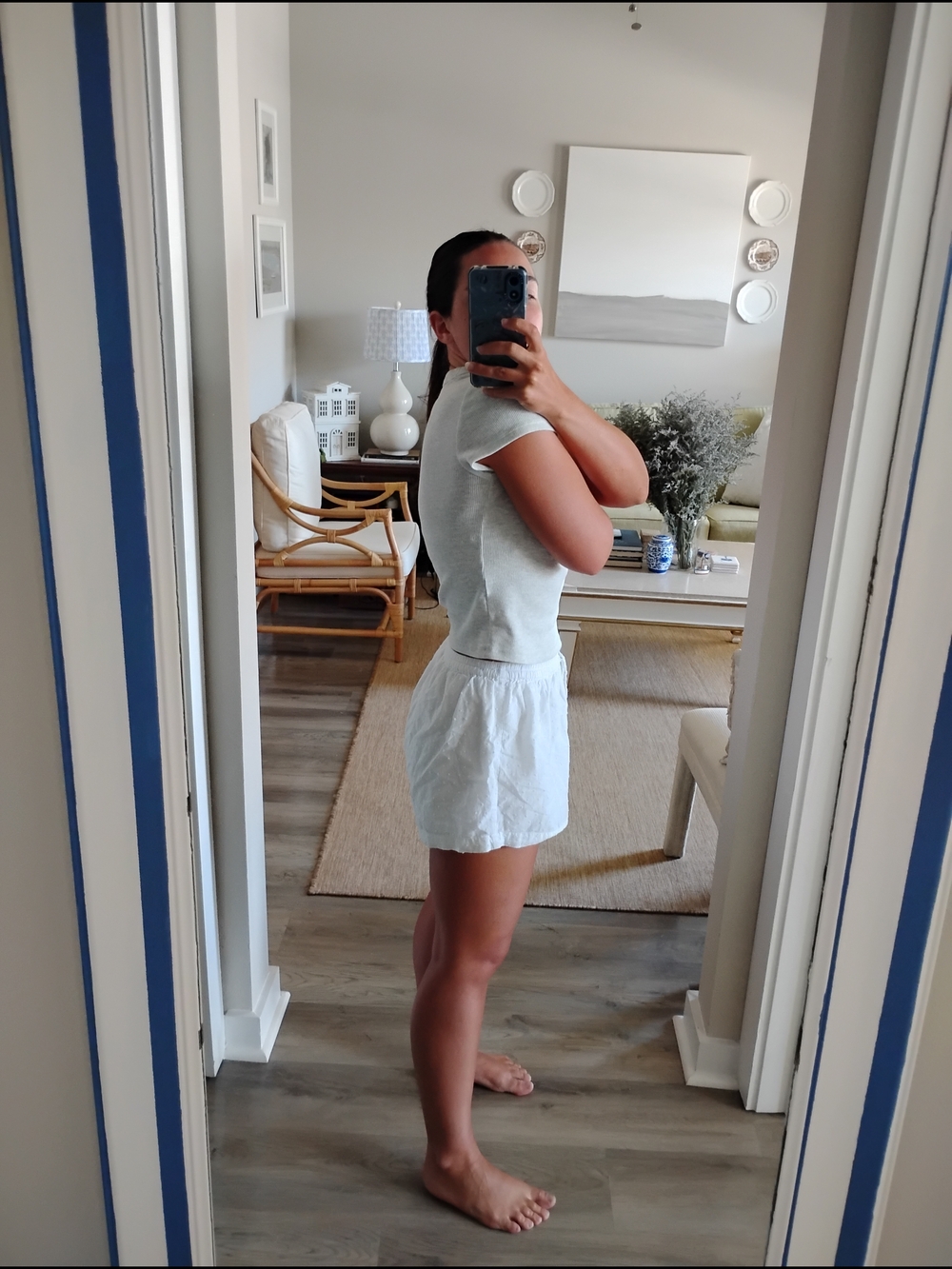 Piyama Suzie Sleep Set Shorts ONLY White Swiss Dot